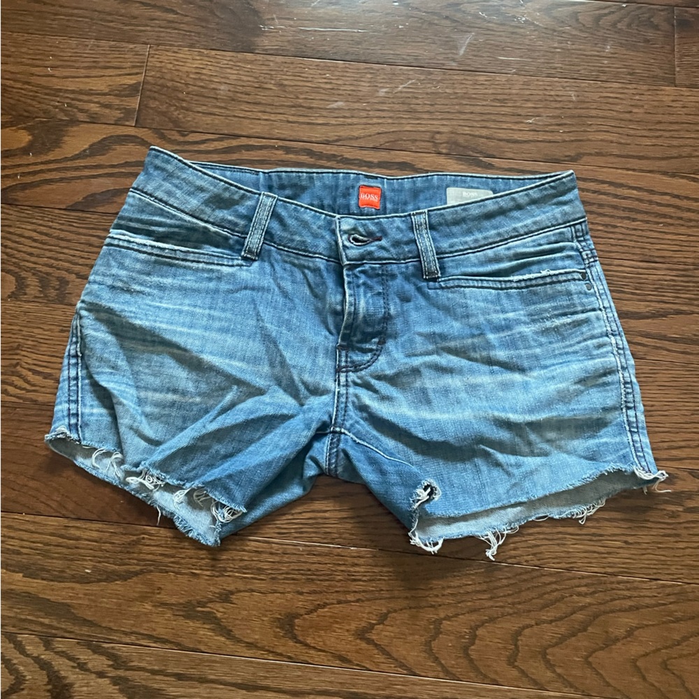 Size 28-34, Low Rise Hugo Boss Jean Shorts